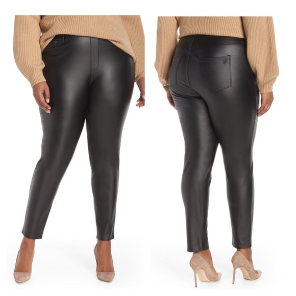 Faux Leather Leggings - Picture 2 of 4